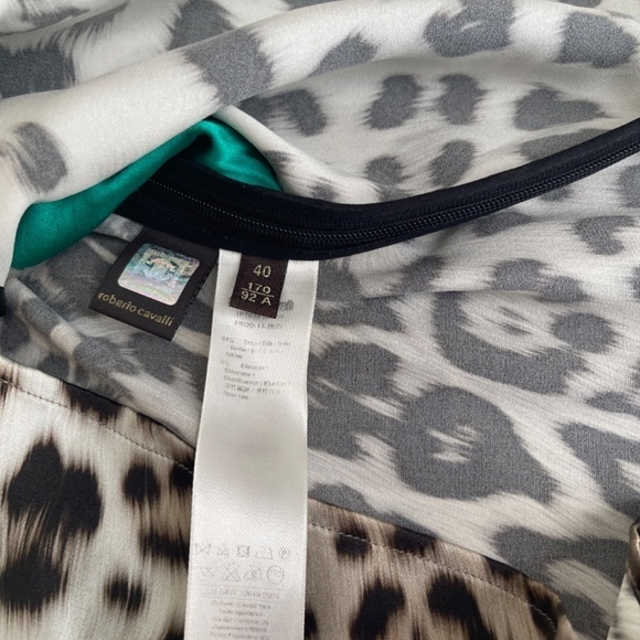 ROBERTO CAVALLI LEOPARD SILK TOP - Picture 12 of 14